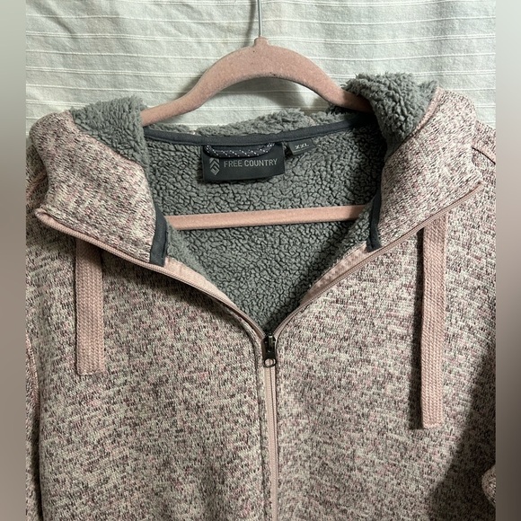 FREE COUNTRY Women's Walnut Jacket Coat Jacket Plush Fleece Sherpa Size XXL - Picture 4 of 8